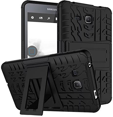 XITODA Samsung Galaxy Tab A6 7 Tablet Case, Hybrid Armor Cover Tough Protective Skin Hard Kickstand Tablet Case for Samsung Galaxy Tab A 7.0 Inch SM-T280/T285 Tablet-PC - Black