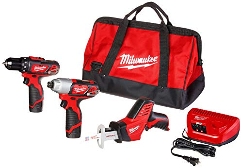 Milwaukee Electric - M12 Cordless Lithium-ION 3-Tool Combo KIT
