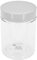 TiegelXXL Lot de 10 pots transparents en PET de 100 ml avec couvercle en plastique blanc