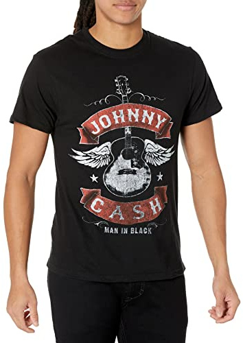 Johnny Cash Herren Winged Guitar T-Shirt T-Shirt