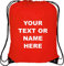 Ultimate-Line Personalised Drawstring bag (Red)