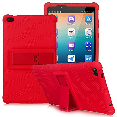 HminSen Funda de silicona para Lenovo Tab E8, peso ligero [antideslizante] a prueba de golpes, funda protectora para tablet Lenovo TAB E8 TB-8304F TB-8304F1 (rojo)