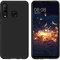DUEDUE Huawei P30 Lite Handyhülle - Slim Dünne Silikon Schutzhülle, Liquid Gel Matte Hülle, Kratzfest Case Cover für Huawei P30 Lite, Schwarz