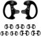 Zeadio 8-Paar Pro-Grade verdeckte Überwachungs-Ohrstöpsel, Ersatz-Ohrstöpsel, Silikon-Ohrpassform-Ohrstöpsel für Zwei-Wege-Funkohrhörer mit Audio-Spulenschlauch(Schwarz)