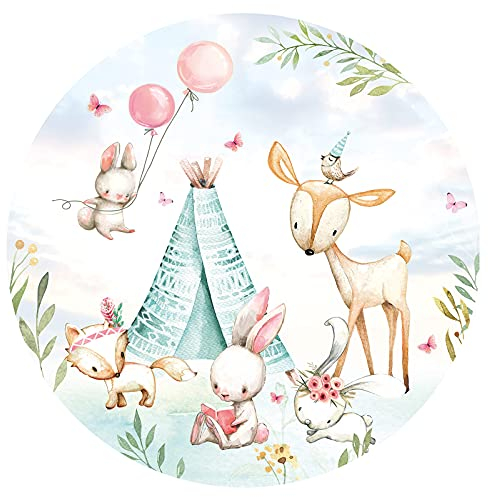 Little Deco Wandtattoo Wandsticker Kinderzimmer Tiere Wandsticker Baby Wanddeko Spielzimmer Wandaufkleber Schlafzimmer Wandbild Mädchen Junge Tapete DL638-4-M