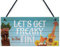 RED OCEAN Neuheit Tiki Bar Dekor Cocktail Bar Garten Dekor Hängeschild Modern PVC 21 x 10 cm