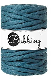 Bobbiny Corde Macramé Peignée 9mm (Peacock Blue) 30M