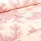 Craftine Tissu Toile de Jouy Grande Largeur Au Fil du Temps Rouge - par 50 cm