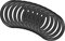 QUARKZMAN 34mm x 26mm x 4mm Nitrilo Goma Juntas Tóricas x 10uds Redondo Junta Arandela para Grifo Plomería Reparación Sellado Conexión [Negro]