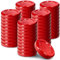 KADAX Lot de 50 couvercles à visser pour bocaux, fi, 38 mm, couvercles à visser en métal, pour bocaux de conserve, bouteilles et bocaux en verre, rouges K5128