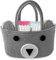 THE SHOPPE Baby Nappy Caddy - Nappy Caddy Organizer for Diapers and Baby Wipes - Grey