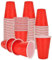 DAJAVE 150 Pcs Red Cups 16oz Plastic Cup Red Party Cups for Halloween, Christmas, Wedding and Picnic