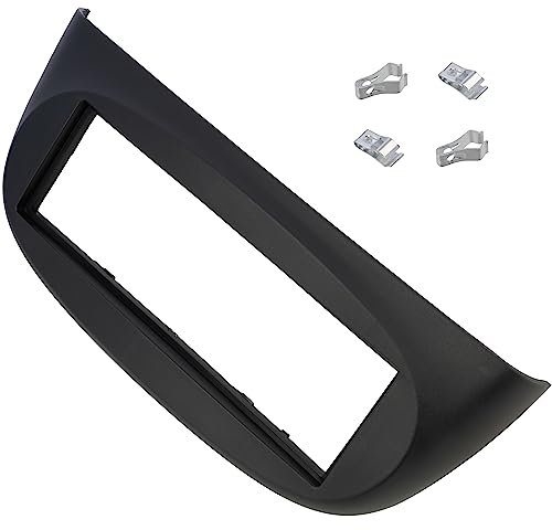 AERZETIX - C21403 - Cadre/façade/Adaptateur 1 DIN pour autoradio de Voiture - Moulage/Cache en Plastique - Couleur Noir - Compatible avec Renault Twingo II (N) 2007+, Wind II 2010+