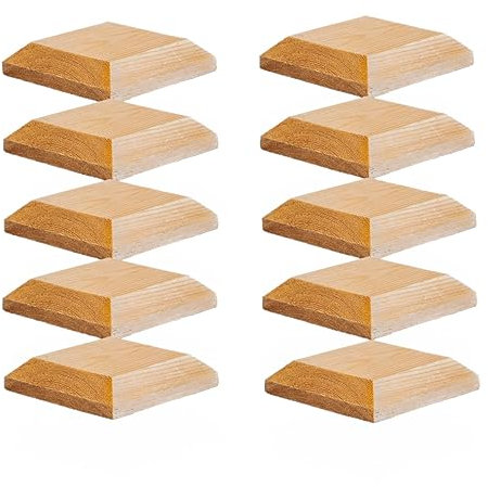 Timber Fence Post Cap | Fits 3x3 (75x75mm) Posts | Untreated | Square Posts | Pack of 10