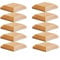 Lot de 10 capuchons de poteau de clôture en bois | Convient aux poteaux de 75 x 75 mm | Non traité | Poteaux carrés | Lot de 10