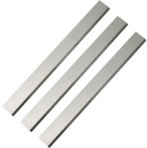 JWOO 3 Stück HSS-Hobelmesser, 300 x 25 x 3 mm, TCT-Hobelmesser, Ersatzmesser for Dicken- und Oberflächenhobel (Color : HSS 300x25x3mm)
