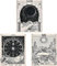 Bless International Tarot-Flaggen-Tapisserie – Die Sonne, der Mond und der Stern – böhmische Baumwolle, bedruckt, handgefertigt, Wandbehang mit Stahlösen, Beige, 3 Stück (B & W, 30 x 40 cm)