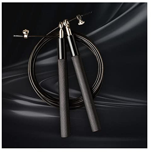 Springseil Springende Seillager überspringen Seil Männer Workoutausrüstung Stahldraht Home Fitnessstudio Übung und Fitness Boxing Training Springseil Erwachsene (Size : Black)