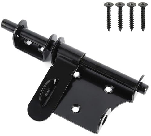 Slide Gate Latch Bolt Safety Door Lock, Gate Latch Bolt Lock with Padlock Hole Bolt Lock for Gate Gate Locks for Wooden Gates Garden Shed Locks