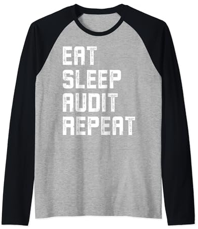 Buchhalter Eat Sleep Audit wiederholen CPA Buchhaltung Raglan