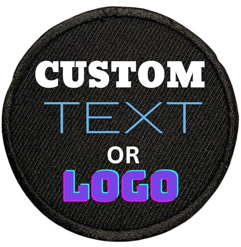 Custom Image Patches, Iron-On or Sew-On Backing, Round Logo Designs, Custom Printed Badges for Birthday and Parties Dog Tags (1)