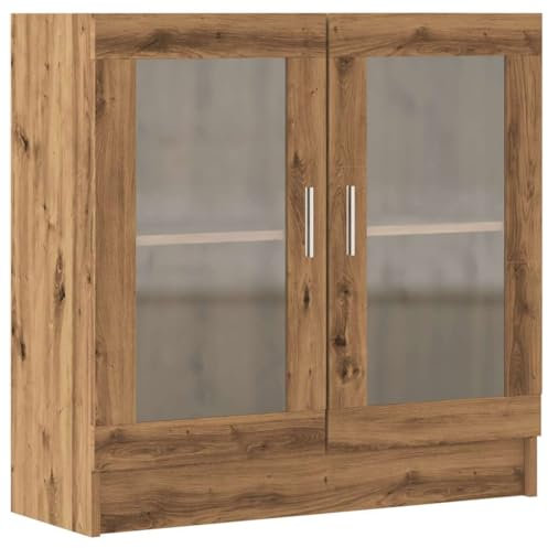 vidaXL Bücherschrank Artisan-Eiche 82,5x30,5x80 cm Holzwerkstoff, Büroschrank, Bücherregal, Regal, Büroregal, Bücherregale, Regale, Aktenregal