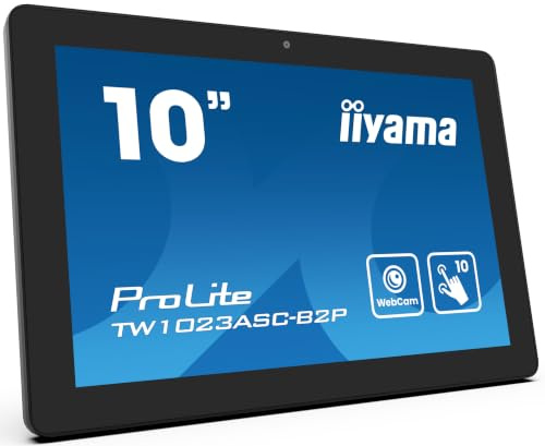 iiyama Prolite TW1023ASC-B2P 25,5cm 10,1 IPS LED-Monitor WXGA 10 Punkt Multitouch kapazitiv HDMI USB3.2 RJ45 Android-OS PoE schwarz