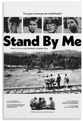 CHJYLDF Stand by Me Poster, Leinwand, Wandkunst, Vintage, ästhetisches Poster, dekorativ für Wohnzimmer, Schlafzimmer, 20 x 30 cm, ungerahmter Stil