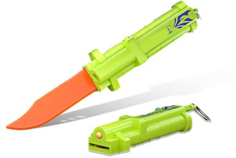 NHQZ Einziehbares Gefälschtes Messer Trickmesser Zaubermesser Scherzmesser Theatermesser Verschwindende Klinge Zaubertrick Fake Messer Plastik Spielzeug Dolch Für Kinder Erwachsene Zaubertrick Prop