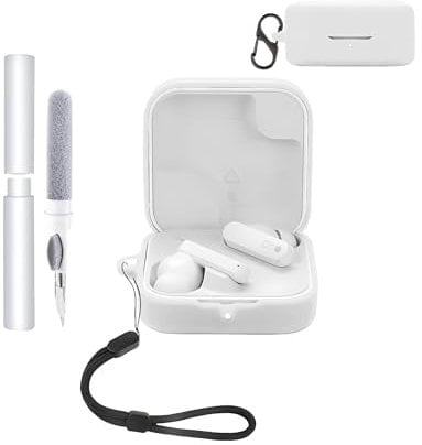 Silicone Protective Case for CMF by Nothing Buds 2A Earbuds - Durable and Eco-Friendly Bluetooth Earphone Cover with Precise Holes and Charging Compatibility - Shock-proof, Comfortable Touch,White