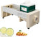 Cortadora Comercial de Frutas y Verduras, Grosor Ajustable de 1 a 10 mm, cortadora Manual de Limones, Cuchilla en V de Acero Inoxidable, rebanadora de Alimentos Desmontable