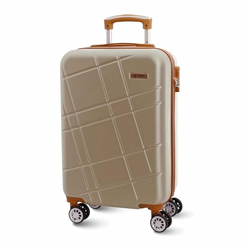 EL CABALLO – Handgepäck Koffer 55x40x20 cm | Leichter Kabinentrolley Hartschale mit 4 Rollen | Bordgepäck geeignet für Flugzeug Ryanair & mehr