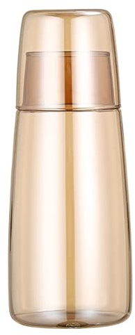 JINGYAN Calici da acqua Bottiglia d'acqua in vetro con set di tazze Bicchieri da comodino Caraffa bicchiere Brocca per bevande al latte Tè