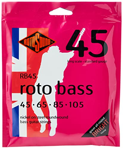 Rotosound RB45 Archi, Basso, Acciaio, Nichel, 45- 105