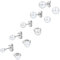 Aroncent Damen Perlen Ohrstecker Ohrringe: 5 Paare Frauen Edelstahl Imitation Perlen Gestüt Ohrstecker Ohrring Weiß Silber 4mm 5mm 6mm 7mm 8mm