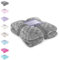 DecoKing Kuscheldecke 220x240 cm Stahl Tagesdecke Mikrofaserdecke Decke Fleecedecke kuschelig warm Fischschuppenmuster Fish grau Sardi