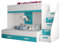 MEBLE KRYSPOL Party 16 Hochbett für Kinder, Jugendliche mit Stauraum - Etagenbett mit Schreibtisch, Kleiderschrank, Bücherregal und Trittleitern - 247x135x165 cm - Weiß, Türkis, Weiß + Türkis