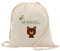 PROMO SHOP Mochila Cuerdas 100% Algodón Natural · PERSONALIZADA con tu Nombre o Foto a Todo Color en Impresión Textil · Diferentes Diseños para Personalizar · Tamaño 41cm x 37cm (OSO)