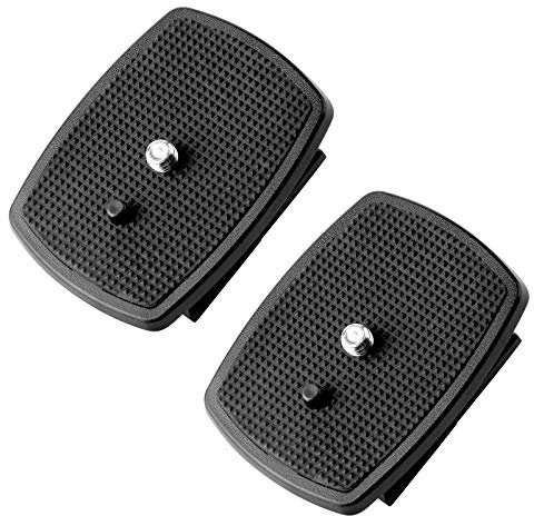 Erduoduo Universal Quick Release QR Plate Tripod Head for Velbon CX-460 CX-460mini CX-444 CX-888 CX-470 CX-570 CX-690 DF-50/ Sony VCT-D580RM VCT-D680RM VCT-R640 / QB-4W(Pack of 2)