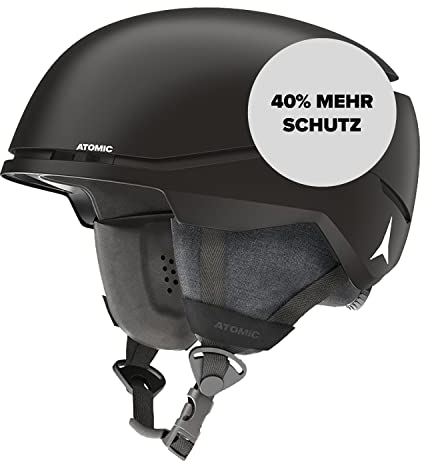 ATOMIC FOUR AMID Skihelm - Schwarz - Größe XL - Helm für max. Sicherheit - Skihelme mit komfortablem 360° Fit System - Snowboardhelm mit Belüftungssystem - Kopfumfang 63-65 cm