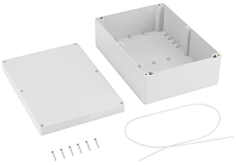 Junction Box ABS IP65 Outdoor Electrical Enclosure | Electric Cable Connectors Weatherproof Instrument Case, 10.3x7.3x3.7inch