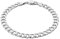 Treasure Bay Men's 8mm 925 Sterling Silver Curb Chain Bracelet (22)