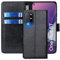 FMPCUON Hülle für OnePlus 8T Handyhülle [Standfunktion] [Kartenfach] [Magnetverschluss] Tasche Flip Case Schutzhülle lederhülle klapphülle für OnePlus 8T Schwarz