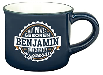 Persönliche Espresso Tasse - Benjamin |Steinzeug|50ml|