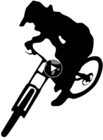 Car Sticker Downhill Trails Mtb Mountain Bike Waterproof Vinyl Decal Car Accessories Pegatinas Para Coche DIY Car Styling15cm-Longest Side