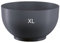 Jardinière ronde en plastique Anthracite Taille XL, Pot Plante Exterieur, Pot de Fleurs