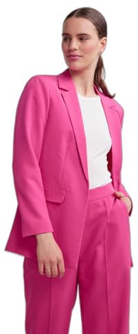 PIECES Pcbozzy Ls Loose Blazer Noos Bc Blazer, Viola (Beetroot Purple), M Donna