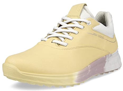 ECCO S-Three Gore-Tex - Zapatos de Golf Impermeables para Mujer, Paja Blanca Blanca, 39/39.5 EU