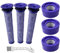 6 Stück Ersatzfilter für Dyson V7 V8 SV10 Animal Absolute Motorhead Akku Staubsauger, 3 Vorfilter und 3 Nachmotorfilter, Vergleich mit Teilenummer DY-96566101 und DY-96747801