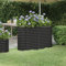 WIFESE JardinièRe Acier Enduit De Poudre 114x40x68 Cm Anthracite Jardiniere Exterieur Grande Taille Jardiniere Balcon Jardiniere sur Pieds Carré Potager Bacs à Fleurs Potager Bac A Fleur
